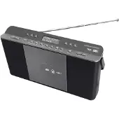Soundmaster Radio portable à sélection rapide RCD1870SW, noir/gris argenté
