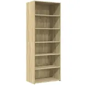 vidaXL Highboard chêne Sonoma 70x41x185 cm Matériau dérivé du bois