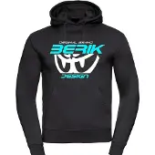 Berik The New Eye sweat capuche, bleu foncé/blanc, XL