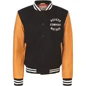 Rokker College, veste en textile ,Bleu Foncé/Marron Clair ,XL