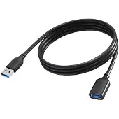Vision - Rallonge de câble USB - USB type A (F) pour USB type A (M) - USB 3.0 - 2 m - noir