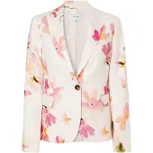 TATUUM Blazer 'Remala 5' marron / homard / magenta / blanc cassé