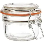 Vogue Bocal de conservation en verre avec fermeture à clip, 0,30 l (6 pièces)