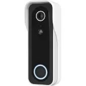 Trust DOORCAM-3000, Noir, Blanc, 2,4 GHz, Android, iOS, 3 MP, MicroSD (TransFlash), 256 Go
