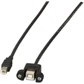 Efbe-Schott USB2.0 Verlängerung B-B,St.-Einbaubuchse,1m,sw,Classic