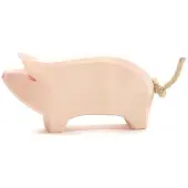 Ostheimer Figurine en bois Cochon Trompe haute