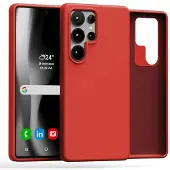 Mercury Silicone Sam S25 Ultra S938 czerwony/red (Samsung Galaxy S25 Ultra), Coque pour téléphone portable, Rouge