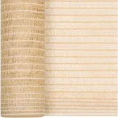 vidaXL Grillage de clôture Beige 1x10 m HDPE 195 g/m