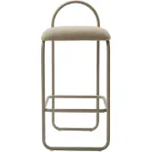AYTM Angui High Chaise de Bar 82.5 cm | Taupe Boucle
