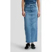 Lee Jeans 112376721 Long Skirt Bleu 27 Femme