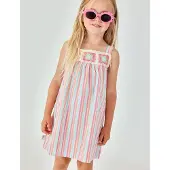 Boboli 333098 Sleeveless Dress Rose 6 Years Fille