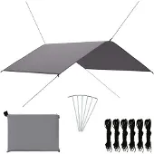 vidaXL Outdoor-Tarp 4x4 m Grau
