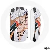 MANIACASE Souris Sans Fil - - Trafalgar Law - Compatible Mac et PC - Clé USB incluse - Blanc