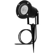 LUMILED Lampe de jardin LED GU10 étanche IP65 noire avec câble de 1 m HORTI