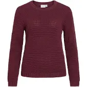 Vila Pull-over 'VIDalo' rouge foncé