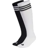 Adidas Chaussettes de sport '3 Stripes Knee 2 Pair Pack' noir / blanc