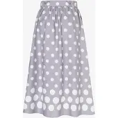 More & more Jupe gris clair / blanc