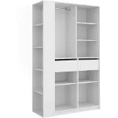 Vicco Armoire Elmo Blanc 50x200cm Lot de 2, Model 61342