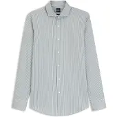 BOSS Chemise Slim en coton stretch à rayures facile à repasser
