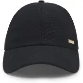 BOSS Casquette en velours côtelé en coton mélangé à logo en métal
