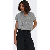 ONLY Chemisier 'ONLSitala' noir / noir chiné / blanc cassé