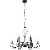 LINDBY Lustres , Caleb, dimmable, Brun / rouille, Couloir, Métal, Rustique