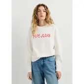 Pepe Jeans Sweat-shirt 'Celeste' rose / rouge sang / blanc
