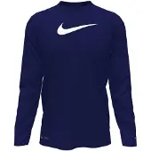 Nike Swoosh Long Sleeve T-shirt Bleu 6-7 Years Enfants
