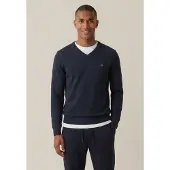 FYNCH-HATTON Sfpk211 V Neck Sweater Noir 4XL Homme