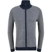 Blend Vestes en maille 'Londer' bleu foncé / blanc