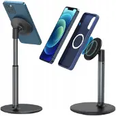 Mona Porte-téléphone magnétique, support, support de bureau, tête pivotante
