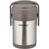 King Hoff Récipients Alimentaires - Kinghoff - Kh-4075 - 1.5l - 3 Récipients Scellés - Mixte