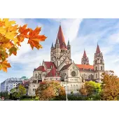 Alipson Puzzle Puzzle Église St François d'Assise - Vienne, Autriche - 1000 pièces