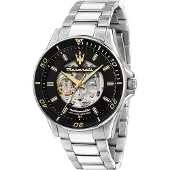Maserati Montre à affichage analogique argent
