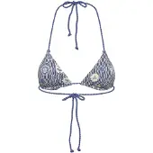 Rip Curl Catalina Waves Sliding Triangle Bikini Top Bleu S Femme