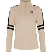 Protest Prue Half Zip Long Sleeve T-shirt Beige XL Femme