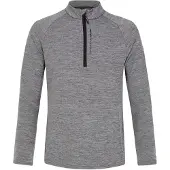 Protest Henry Half Zip Long Sleeve T-shirt Gris S Homme