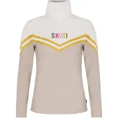 Protest Pull de Ski Protest Femme Prtmerci 1/4 Zip Bamboo Beige-XS