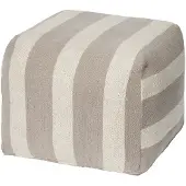 Broste Copenhagen Pouf Sigrid gris/beige