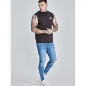 SikSilk T-Shirt 'Sleeveless' noir