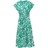 Salsa Jeans Robe Midi à Manches Courtes 21011101