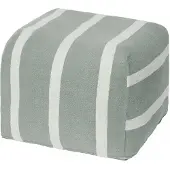Broste Copenhagen Pouf Sigrid beige/vert