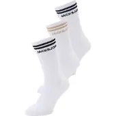 Jack & Jones Chaussettes 'JACOLLIE' beige / noir / blanc