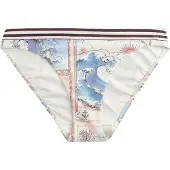 Next Bas de bikini crème / bleu roi / brun foncé / rosé