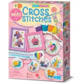 4M Jouets créatifs Mini-broderie au point de croix pour enfants KidzMaker