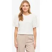 Vila T-shirt 'Vonesca' blanc cassé