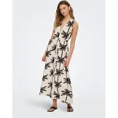 ONLY Robe 'ONLPalima' cyclamen / noir / blanc cassé