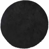 vidaXL Tapis shaggy à poils longs NAVARRA noir 120x120 cm polyester