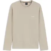 BOSS T-shirt de pyjama en jersey ottoman avec logo brodé