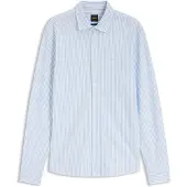 BOSS Chemise 'Mysoft_2' bleu pastel / blanc